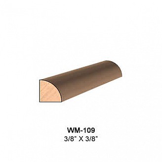 SINGLE Molding Knife for Quarter Round WM-109 (Profile Width: 3/8'') for CORRUGATED Knife Systems
