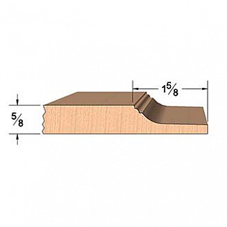 SINGLE Molding Knife for Raised Panel MWC-404 (Profile Width: 1-5/8'') for CORRUGATED Knife Systems