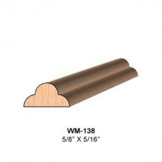 SINGLE Molding Knife for Shelf Edge WM-138 (Profile Width: 5/8'') for Woodmaster and similar machines