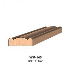 SINGLE Molding Knife for Shelf Edge WM-140 (Profile Width: 3/4'') for Woodmaster and similar machines