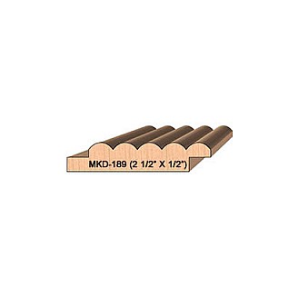 SINGLE Molding Knife for Wainscotting MWC-189 (Profile Width: 2-1/2'') for CORRUGATED Knife Systems