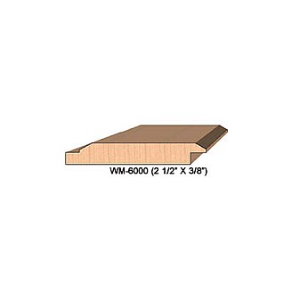 SINGLE Molding Knife for Wainscotting WM-6000 (Profile Width: 2-1/2'') for CORRUGATED Knife Systems
