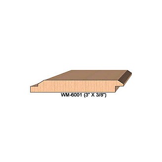 SINGLE Molding Knife for Wainscotting WM-6001 (Profile Width: 3'') for CORRUGATED Knife Systems