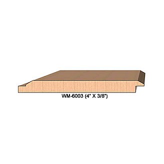 SINGLE Molding Knife for Wainscotting WM-6003 (Profile Width: 4'') for CORRUGATED Knife Systems