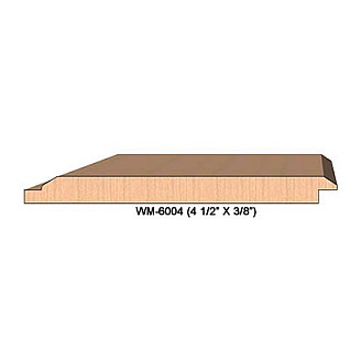 SINGLE Molding Knife for Wainscotting WM-6004 (Profile Width: 4-1/2'') for CORRUGATED Knife Systems