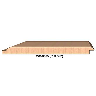 SINGLE Molding Knife for Wainscotting WM-6005 (Profile Width: 5'') for CORRUGATED Knife Systems