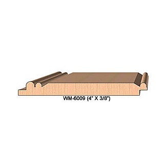 SINGLE Molding Knife for Wainscotting WM-6009 (Profile Width: 4'') for CORRUGATED Knife Systems