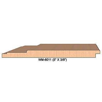 SINGLE Molding Knife for Wainscotting WM-6011 (Profile Width: 5'') for CORRUGATED Knife Systems