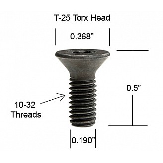 Spare Screws for Journal Head (Byrd) Insert Knives (Box of 10)