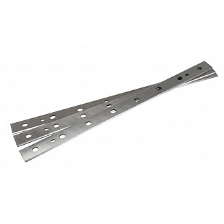 Set of 3 HSS Blades (Double Edge) - Length: 13", Width: 7/8", Thickness: 1/16"