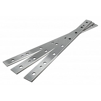 Set of 3 Carbide Blades (Single Edge) - Length: 12-1/2", Width: 7/8", Thickness: 1/16"