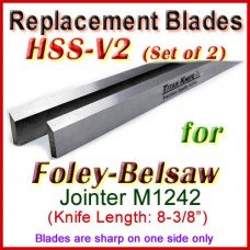 Set of 2 HSS Blades for Foley-Belsaw 8'' Jointer, M1242
