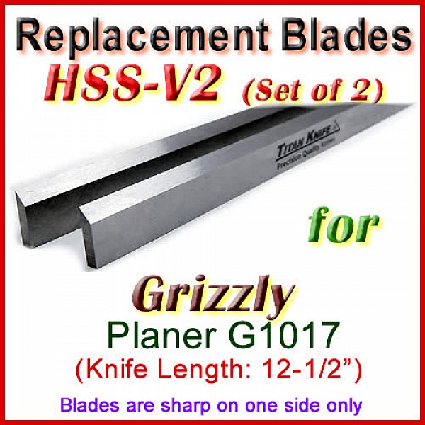 Set Of 2 Hss Blades For Grizzly 12 Planer G1017