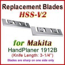Set of 2 HSS Blades for Makita 4-1/2'' Handheld Planer, 1912B