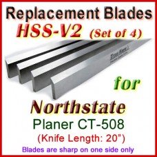 Set of 4 HSS Blades for North State 20'' Planer, CT-508