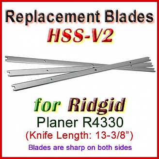 Set of 3 HSS Blades for Ridgid 13-1/2'' Planer, R4330 Set of 3 HSS Blades for Ridgid 13-1/2'' Planer, R4330