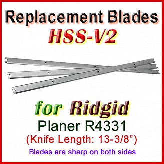 Set of 3 HSS Blades for Ridgid 13-1/2'' Planer, R4331 Set of 3 HSS Blades for Ridgid 13-1/2'' Planer, R4331