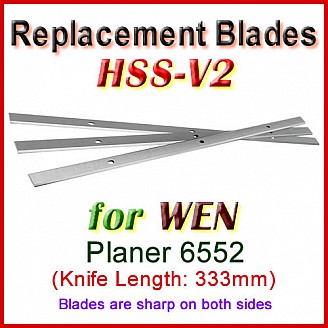Set of 3 HSS Blades for WEN 13'' Planer, 6552