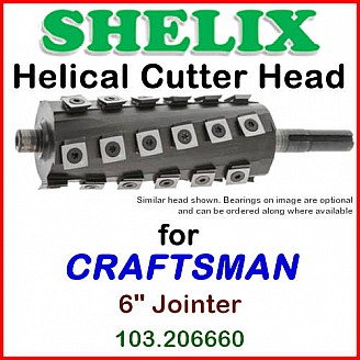 SHELIX for CRAFTSMAN (Sears) 6'' Jointer, 103.20660