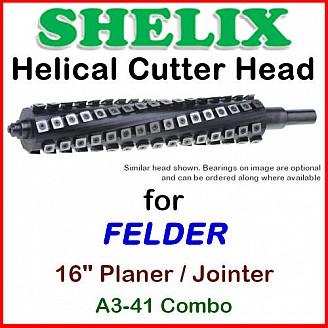 SHELIX for FELDER 16'', A3-41 Planer and Jointer COMBO