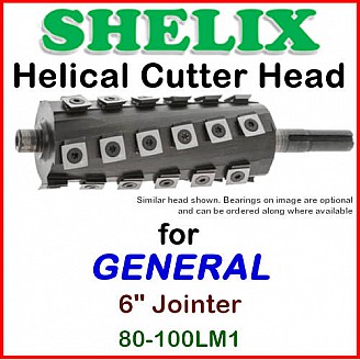 SHELIX for GENERAL 6'' Jointer, 80-100LM1 SHELIX for GENERAL 6'' Jointer, 80-100LM1
