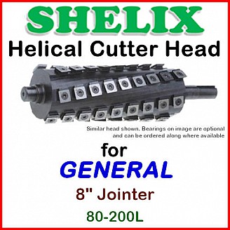 SHELIX for GENERAL 8'' Jointer, 80-200L SHELIX for GENERAL 8'' Jointer, 80-200L