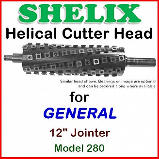 SHELIX for GENERAL 12'' Jointer, Model 280 SHELIX for GENERAL 12'' Jointer, Model 280