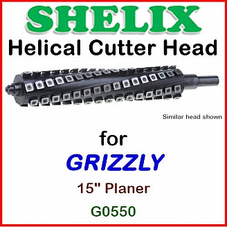 SHELIX Heads for Planers by GRIZZLY