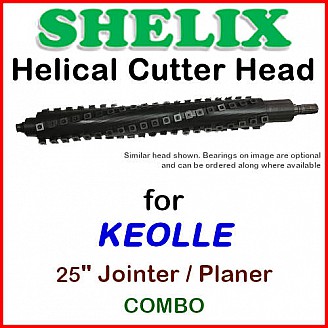 SHELIX for KOELLE 25'' Planer, Planer-Jointer Combo