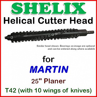 SHELIX for MARTIN 25'' Planer, T42 w. 10 wings