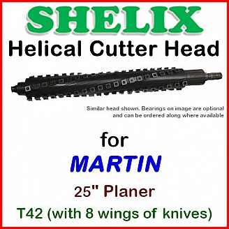 SHELIX for MARTIN 25'' Planer, T42 w. 8 wings
