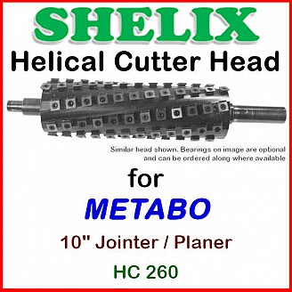 SHELIX for Metabo 10'' Planer-Jointer Combo, HC 260
